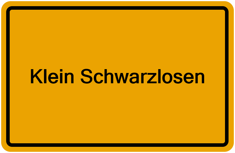 Handelsregisterauszug Klein Schwarzlosen
